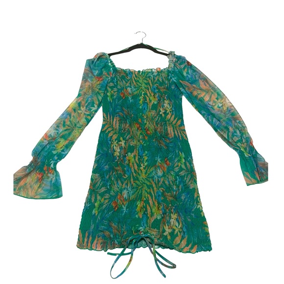 NWT In The Tropics Smocked Dress - Picture 5 of 12